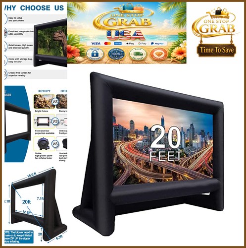 Inflatable projector screen - inflatable,