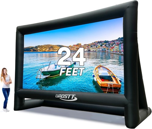 Inflatable projector screen - projector,