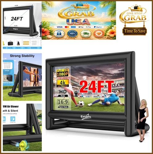 Inflatable projector screen - projector,