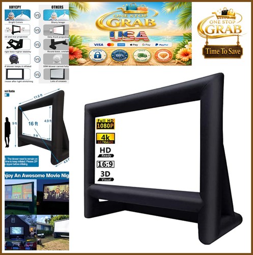 Inflatable movie screen ft - movie,