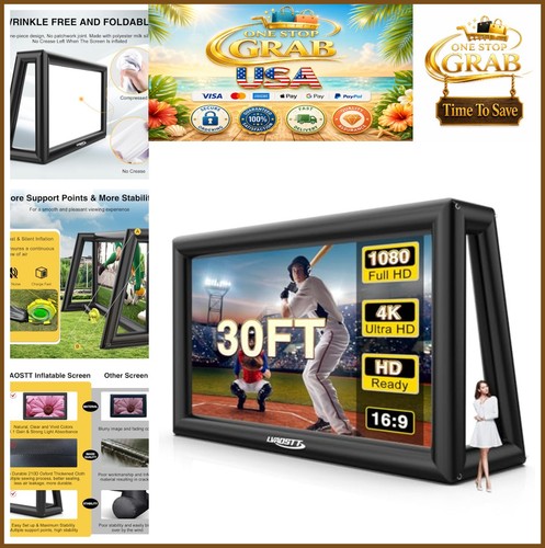 Inflatable projector screen - projector,