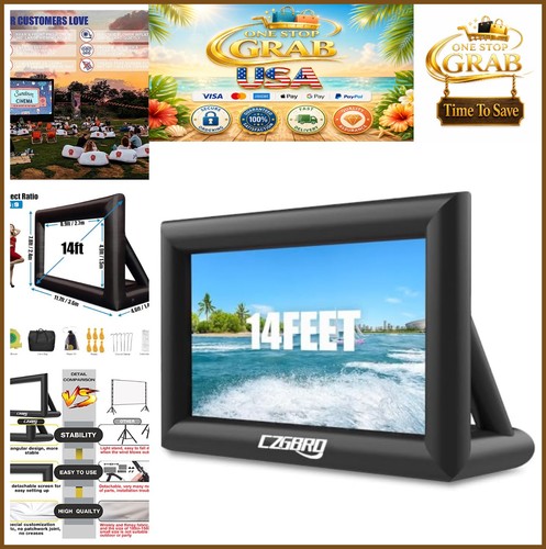 Inflatable projector screen - projector,