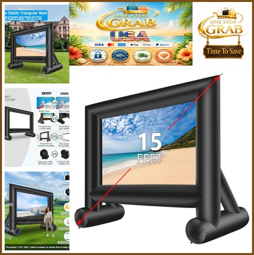 Inflatable projector screen - projector,